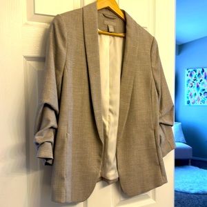 Tan blazer lined